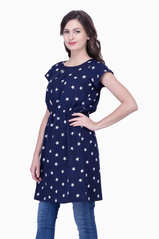navy blue star dress